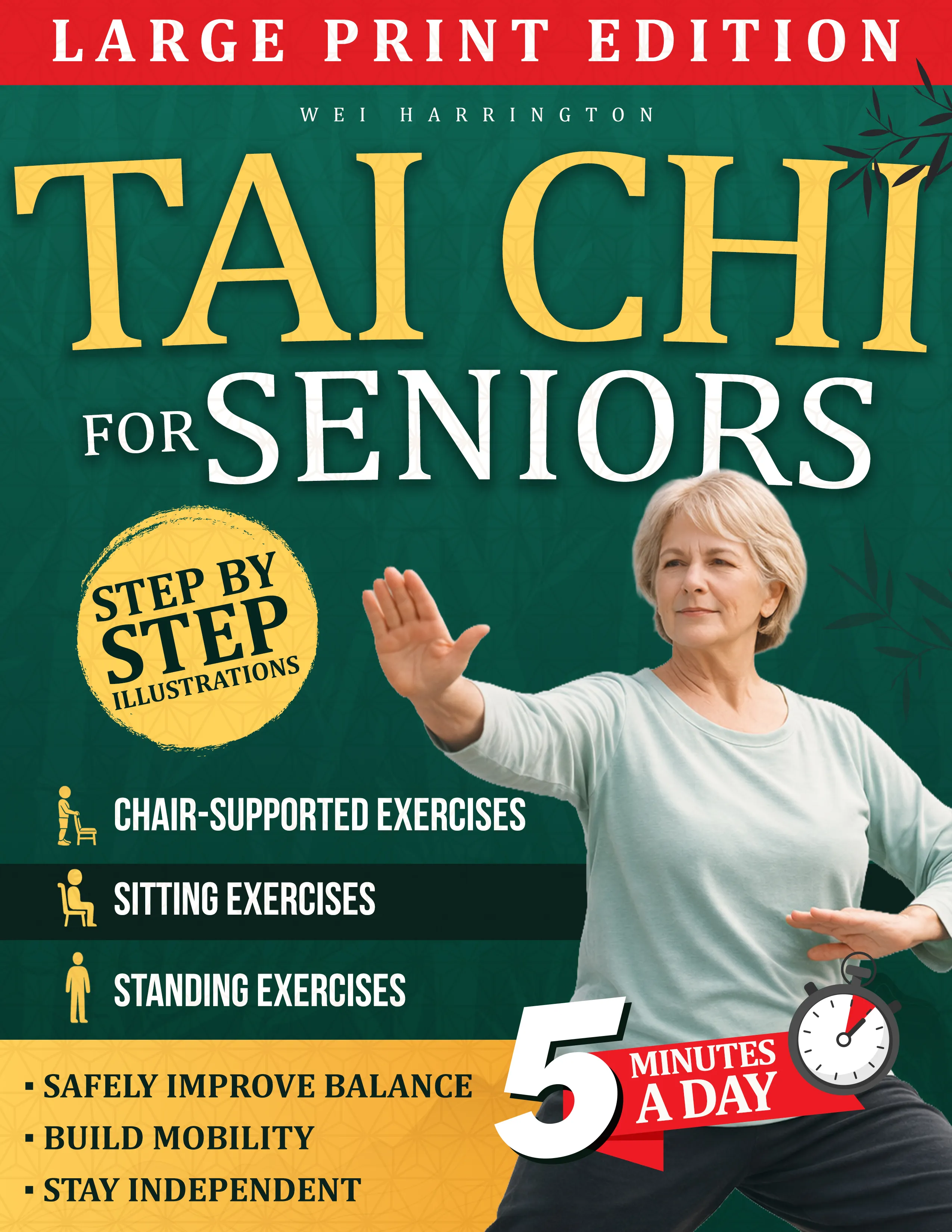 Tai Chi for Seniors large print book cover